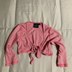 Mini Boden tie-front shrug
